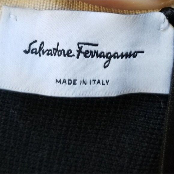 Salvatore Ferragamo Maximilian Davis Midi Noir Dress - Picture 4 of 16